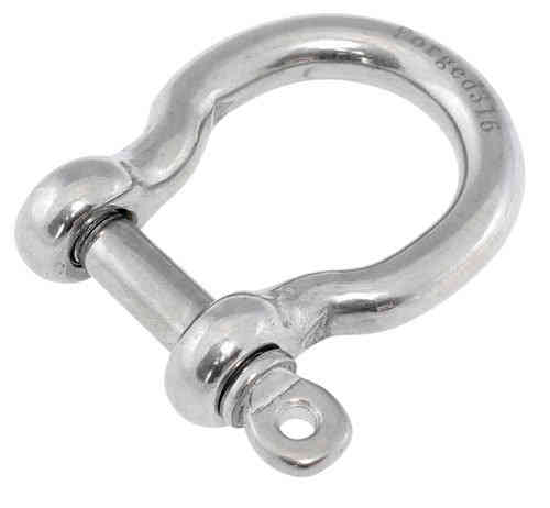 Bow Shackle  8mm forged stainless steel marine grade 316 - BL 4900