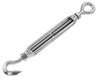 Turnbuckle 10mm Hook Eye stainless steel 316 (Electropolished)