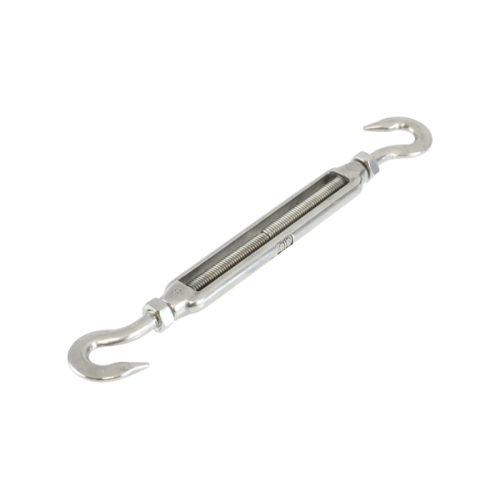 Turnbuckle 10mm Hook Hook stainless steel 316 (Electropolished)