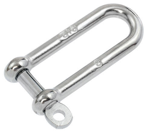 Dee shackle Cast 10mm Long stainless steel B/L3500