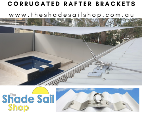 Rafter Bracket Corrugated (Including eye bolt 10M)