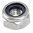 M8 Nylon Lock Nut 316 Grade Stainless Steel