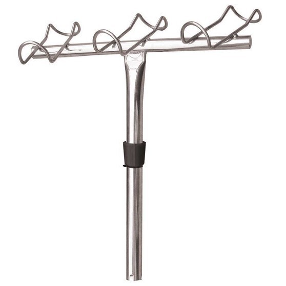 3-Way Fishing Rod holder - Port - 316 Stainless Steel Boating
