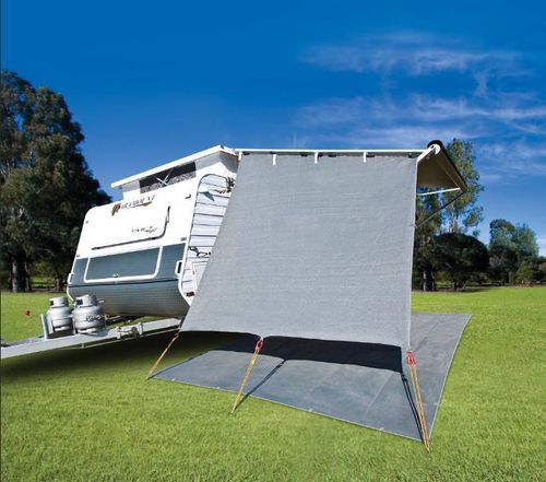 Privacy Screen -Angle End Drop: 2.3m (7.55ft) x 2.1m (7ft) Caravan