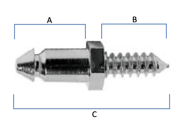 Super Spot Fastener - Single Stud with Screw/nut