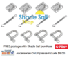 Electropolished Range 6mm Kit for walls Square / Rectangle Shade Sail Installation SR1-6EP