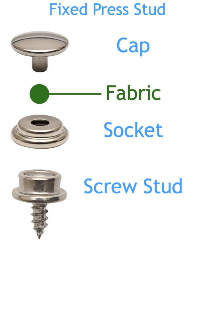 Press Stud- Screws -Caps - Socket - Stud post - Hand die