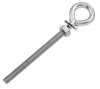 Eye Bolt 304 Stainless 8mm M8 - 130mm thread SWL 450