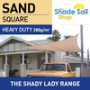 6.5 m x 6.5 m Square SAND The Shady Lady Range