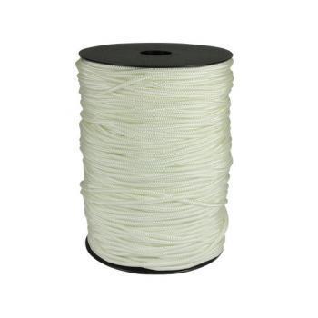 4mm Leech cord White Per Metre  Rope Polyester Australian Made