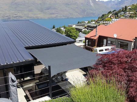 Some great pictures from Jason from Queenstown NZ, who has installed our 3.5x4m Custom Style 340gsm shade sail. What a great view you have thanks for sending in your photo's.\\n\\n21/12/2016 3:54 PM