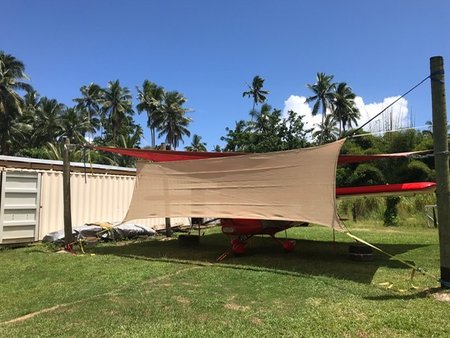 Our Shady Lady Shade sail went all the way to Fiji. Shading Planes, trains and automobiles\\n\\n14/03/2019 1:08 PM