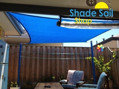 Thanks a lot for sending in your photo's much appreciated by The Shady Ladies. Glenn installed a 3x3m blue square shade sail\\n\\n1/07/2020 11:25 AM