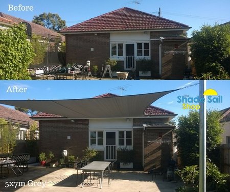 Thanks to Catherine from NSW for sending in her before and after photo. Size is 5x7m in the standard Grey Range. Much appreciate and looks fantastic.\\n\\n13/11/2015 10:36 AM