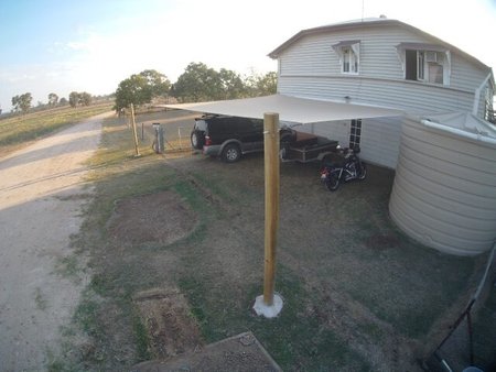 Love these shots from our customer in Biloela in QLD. Pic of our 7x9m sand shade sail.\\n\\n30/10/2018 2:14 PM