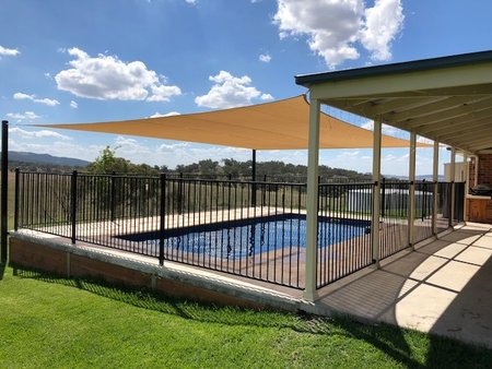 Look how great this looks! our shady lady 7x9m in sand, installed by our customer Corie. Looks fantastic\\n\\n5/01/2018 2:28 PM