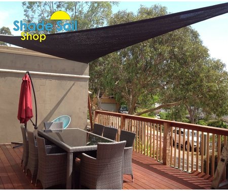 "Thank you so much ladies, the shade sail looks awesome! Thanks for the really fast delivery also, love it, Louise!" Louise has installed a 4x6x7.21m Black Shade look just great.\\n\\n22/12/2015 3:54 PM