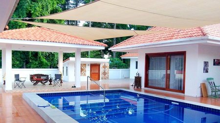 Great pictures from our Thailand customer of our shade sail over his pool. Great installation job by all who where involved.\\n\\n8/01/2017 11:08 AM