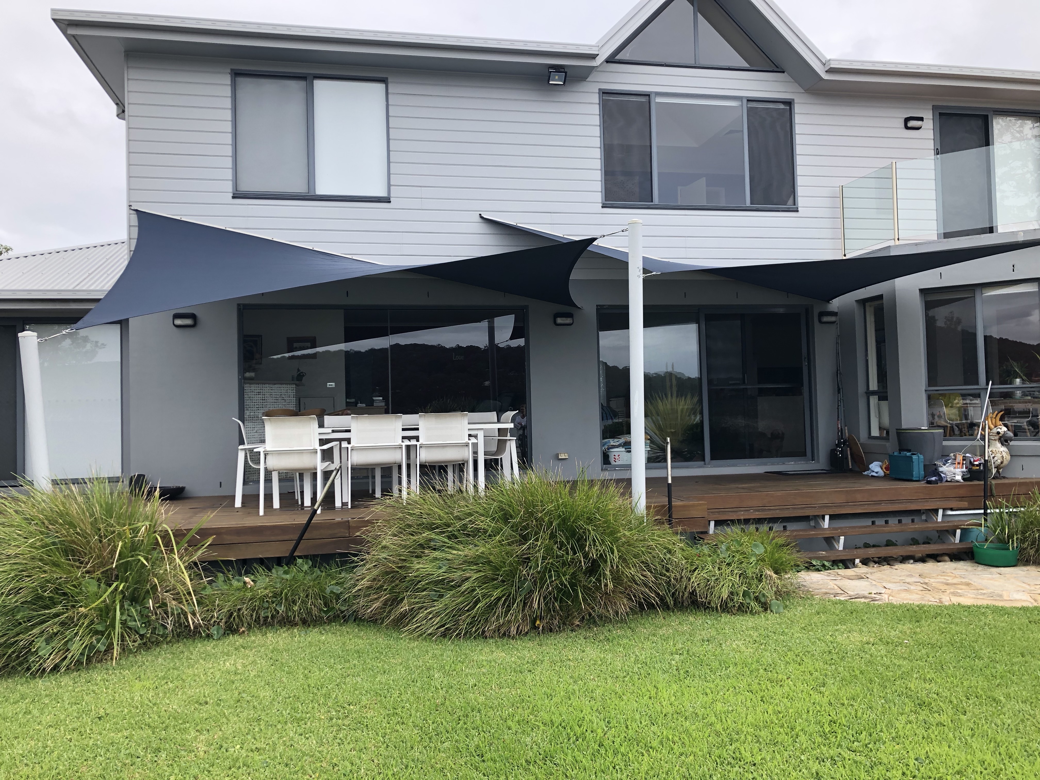 Custom Made Shade Sails with Rope Track - www.theoutdoorshop.com.au – The Shade  Sail Shop