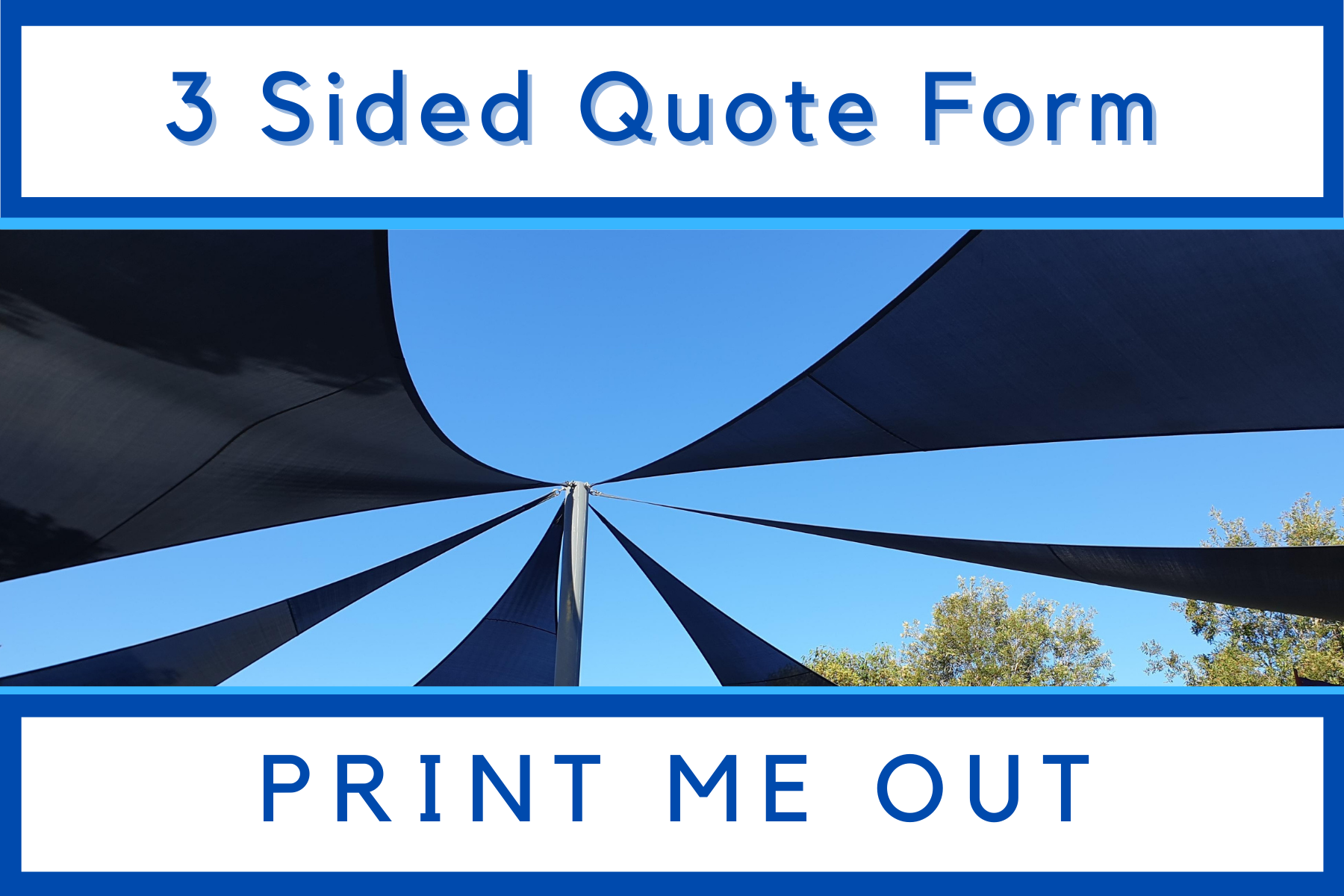 Custom Made Quote Forms - Shade Sails